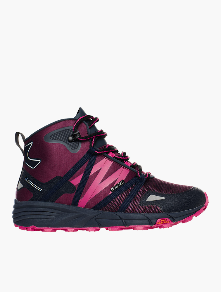 MyRunway | Shop Hi-Tec Black & Purple V-Lite Shift Boots for Women